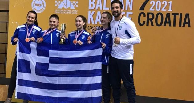 Χάλκινο μετάλλιο στο Βαλκανικό Πρωτάθλημα Καράτε Χάλκινο μετάλλιο στο Βαλκανικό Πρωτάθλημα Καράτε
