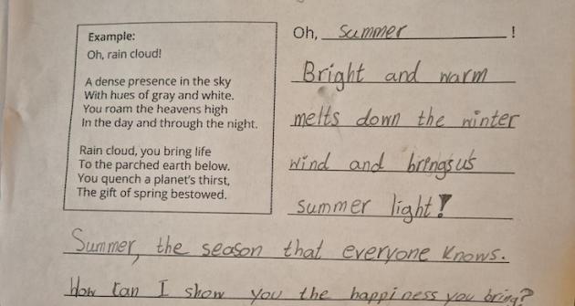 Writing Poetry